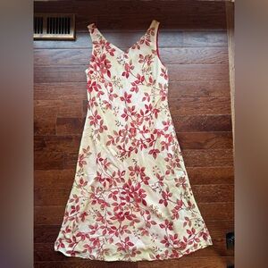 90s midi floral dress